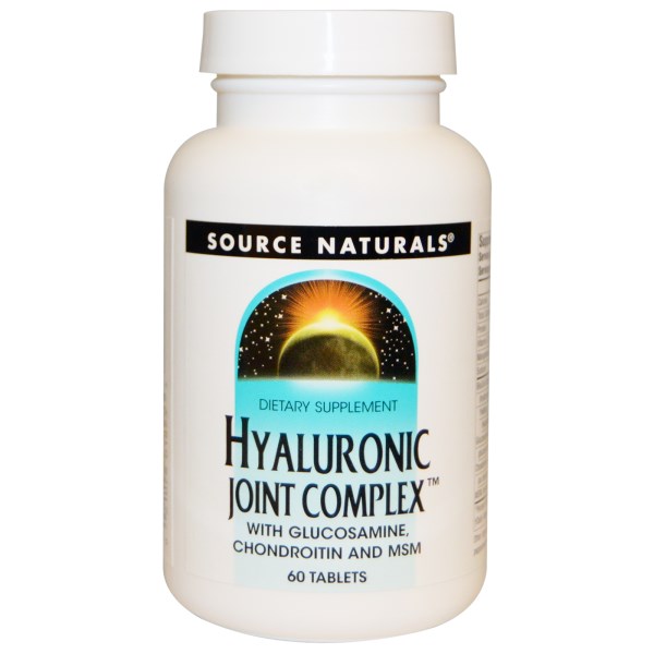 Hyaluronic Joint Complex from Source Naturals is designed specifically for maintianing healthy joints and connective tissues, combining HA with Glucosamine, Chondroitin, MSM, and Manganese Ascorbate..
